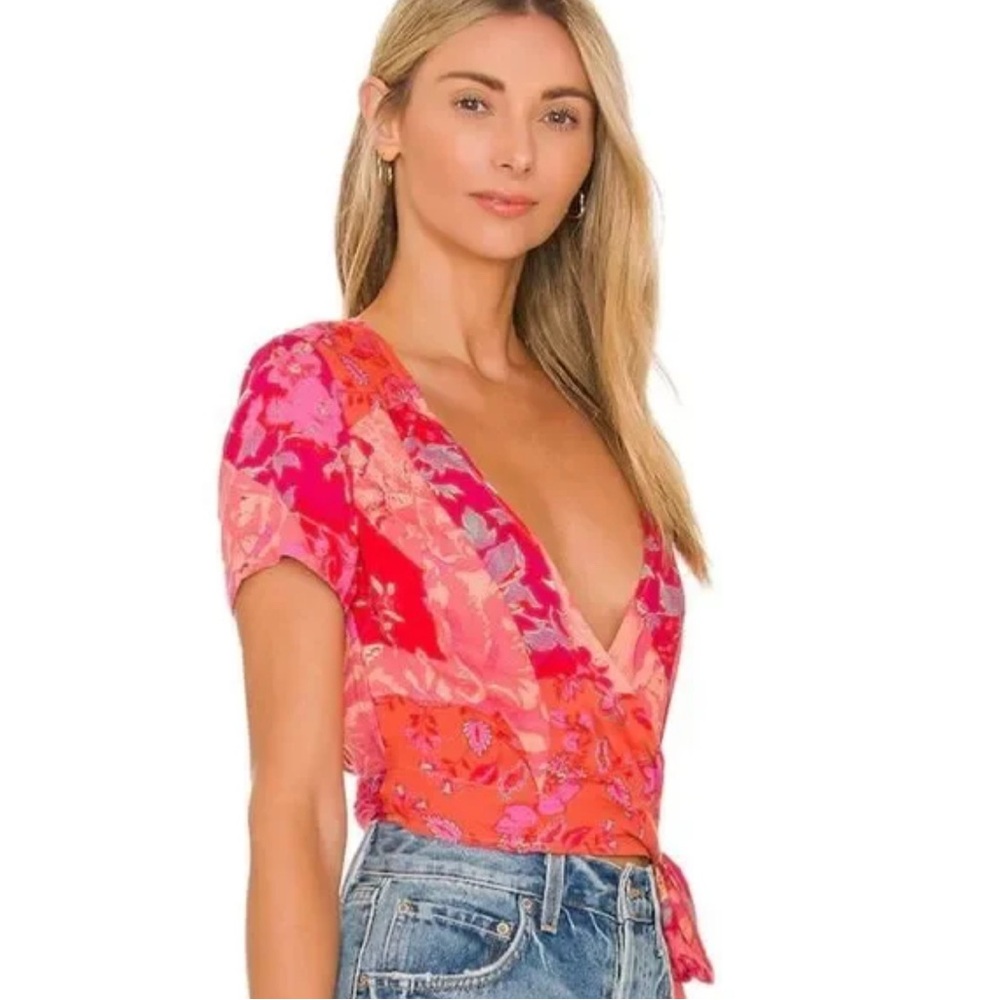 Free People Ashley Top Fun Combo, Small NWT